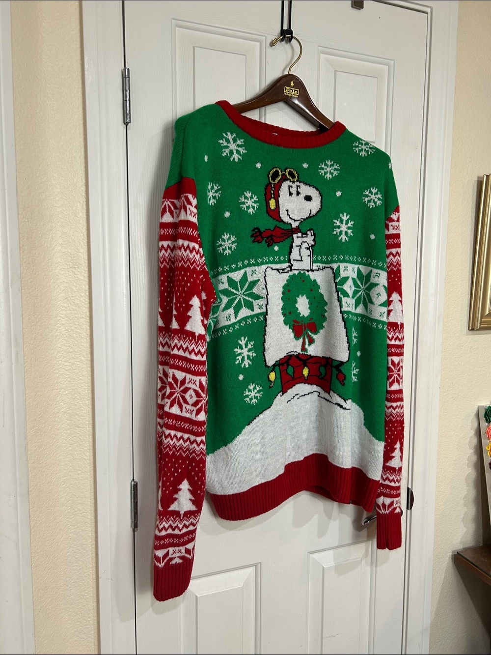 Peanuts Snoopy Snoopy’s Doghouse Ugly Christmas Sweater XXL 2X